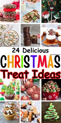 24 delicious christmas treat ideas to make for the holiday season, including cookies and desserts