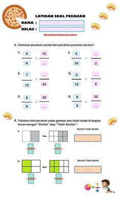 the worksheet is filled with different types of food and numbers to help students learn how