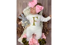 "This adorable customized outfit will have everyone in admiration of your little princess. This customized bodysuit is the perfect outfit for any occasion! Also offers an adorable large handmade ribbon bow! The bodysuit is accented with matching handmade ribbon anklets (which are removable for easy cleaning and style changes, how awesome). The anklets offer the perfect fluffy look for your little one, which we receive endless compliments on. The bodysuit is SUPER SOFT for the ultimate comfort. W Newborn Clothing, Personalized Newborn, Baby Girl Outfit, Set Outfits, Newborn Outfit, Gift Newborn, Coming Home Outfit, Photo Outfit, Girls Clothing Sets