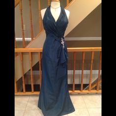 Luxe Taffeta Halter Gown With Bolero Jacket. Elegant Taffeta Gown For Prom Season, Elegant Taffeta Gown With Sweep Train, Formal Taffeta Evening Dress Ball Gown, Elegant Taffeta Evening Dress For Prom Season, Elegant Taffeta Evening Dress For Prom, Taffeta Evening Dress With Sweep Train, Elegant Taffeta Gown For Evening, Taffeta Gown For Evening Gala, Elegant Taffeta Gown With Ruched Bodice