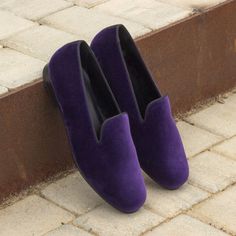 Purple Loafers, Designed Shoes, Shoes Purple, Slippers Online, Custom Design Shoes, Custom Made Shoes, Black Slippers, Hot Style, Leather Artisan