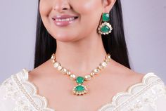 Beauty of Emerald Kundan and the exquisite designs of Sabyasachi Inspired Jewelry. Adorn yourself with the captivating Uncut Polki Pendant and the shimmering brilliance of Moissanite Polki. Embrace elegance with the timeless allure of Gold Polki Jewelry and the mesmerizing Green Polki Necklace. Make a statement with the stunning Emerald Doublet and the elegance of Tyaani Jewelry. Complete your look with the sophistication of an Emerald Jewelry Set. *𝐏𝐑𝐎𝐃𝐔𝐂𝐓 𝐃𝐄𝐓𝐀𝐈𝐋* * Material: Brass Luxury Kundan Meenakari Necklace For Festive Occasions, Luxury Kundan Necklace With Meenakari For Festive Occasions, Designer Wedding Necklaces For Festive Occasions, Designer Festive Wedding Necklaces, Designer Kundan Necklace For Festive Occasions, Designer Kundan Jewelry For Reception, Luxury Gemstone Bridal Necklace For Reception, Elegant Kundan Chandbali Necklace With Gemstone, Luxury Kundan Necklace With Meenakari For Celebration