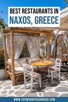 the best restaurants in naxos, greece