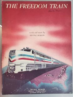 a book with an image of a train on the cover