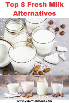 the top 8 fresh milk alternatives to make it easier for you to drink them