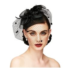 PRICES MAY VARY. Made of mesh and high quality material Durable and lightweight to wear Make you look more charm and catch the attention of others from crowd Delicate design: the hat is adorned with mesh veil, bow and fake feathers Suitable for many occasions, such as photography, costume party, bridal party, wedding, masquerade ball and so on Delicate design: the hat is adorned with mesh veil, bow and fake feathers.Suitable for many occasions, such as photography, costume party, bridal party, w Derby Wedding, Horse Wedding, Derby Hats Fascinators, Wedding Party Accessories, Feather Hair Clips, Horse Race, Tea Party Hats, Fascinator Headband, Feather Fascinators