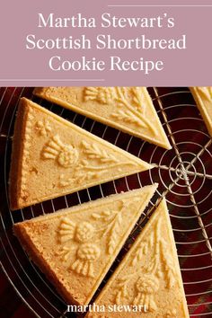 the cover of martha stewart's scottish shortbread cookie recipe, by martha stewart