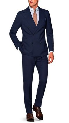 The Ultimate Guide to Wearing a Blue Suit with Brown Shoes Shoes With Blue Suit, Blue Suit Shoes, Dark Blue Tux, Navy Suit Brown Shoes, Suit With Brown Shoes, Tie Outfits Men, Blue Suit Outfit, Navy Blue Suit Men