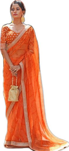 Georgette Blouse For Eid Puja, Elegant Orange Blouse For Navratri, Elegant Orange Blouse Piece For Navratri, Orange Bollywood Blouse For Navratri, Anarkali Style Orange Blouse For Eid, Orange Anarkali Blouse For Eid, Navratri Orange Blouse Piece, Orange Anarkali Blouse Piece For Eid, Diwali Blouse With Dupatta