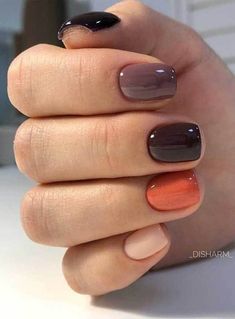 (paid link) Whatever your nail-art aesthetic, find design inspiration for your next DIY manicure  and the chicest hand shot ever. Dark Nail Designs, Nagellack Trends, Fall Nail Art Designs, Short Nails Art, Dark Nails, Fall Nail Art