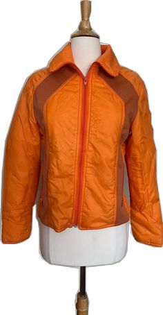 Retro Orange Winter Outerwear, Sporty Orange Outerwear For Outdoor, Sporty Orange Outerwear For Outdoor Activities, Sporty Orange Nylon Outerwear, 70s Jeans, World Cup Champions, Tangerine Color, Womens Jackets, Oak Park