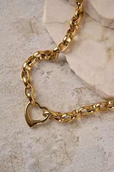 Eighteen Carat Gold Plated Heart Necklace - Gold Festive Dress, Bound To Fall In Love, Choker Pendant, Length Necklace, Spring Wear, Crisp White Shirt, Gold Choker, Work Wear Women, Linen Shop