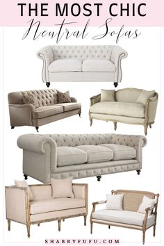 the most chic neutral sofas