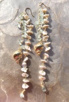 Beach Beaded Jewelry, Seashell Accessories, Mermaid Jewellery, Seashell Jewelry Diy, Sea Shell Jewelry, Ocean Diy, Boho Mermaid