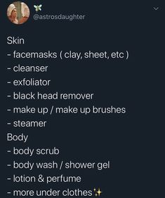 Hair Care Shopping List, Skin Care Shopping List, Self Care Necessities, Baddie Shopping List, Everything Shower Routine List, Glow Up Shopping List