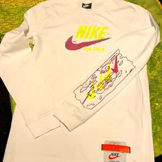 Dope Nike Shirt. Size S. Brand New. Nike Long Sleeve Top With Graphic Print, Nike Long Sleeve Cotton Shirt, Nike Cotton Long Sleeve Shirt, Nike Casual Long Sleeve Shirt, Fit University, Nike Long Sleeve Shirt, Orange Long Sleeve Shirt, Nike Polo Shirts, Combat Shirt