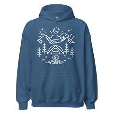 Campsite Sweatshirt | Unisex Hoodie, Cartoon Hoodie, Camping Gear, Adventure Hoodie, Camping Sweatshirt, Happy Camper Shirt, Mountain Hoodie, Nature Hoodie, Mountain Sweatshirt, Comfy Hoodie, Cozy Hoodie, Camping Hoodie, Outdoor Hoodie, Cute Sweatshirt, Campfire, Bonfire Winter Hoodie With Drawstring Hood For Outdoor Activities, Winter Outdoor Sweatshirt With Drawstring Hood, Winter Outdoor Hoodie With Relaxed Fit, Winter Fleece Sweater For Outdoor Activities, Winter Outdoor Hoodie Relaxed Fit, Cozy Hooded Jacket For Fall Outdoor Activities, Cozy Winter Hooded Jacket For Outdoor Activities, Winter Outdoor Hoodie In Relaxed Fit, Cozy Hooded Jacket For Winter Outdoor Activities