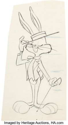 a drawing of bugs from the cartoon bugs