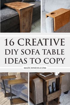 16 creative diy sofa table ideas to copy for the living room or bedroom in your home