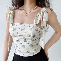 Bouquet Ribbon, Vintage Bouquet, Ribbon Bouquet, Outer Women, Bodycon Dresses Casual, Backless Top, Centre Piece, Floral Jacquard, Crop Top Blouse