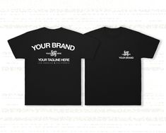 Distinguish your brand or company with our bespoke collection of Custom Text Shirts, where your unique identity takes center stage. The Custom Brand Shirt allows you to showcase your distinctive logo, creating a walking billboard for your business. Elevate your professional image with the Custom Company Logo design, a stylish and personalized way to represent your brand on a wearable canvas. The Your Logo Shirt and Your Text Shirt offer complete creative freedom, enabling you to express your brand identity in a way that resonates with your vision. Our Personalized Company shirts are not just apparel; they are a strategic extension of your brand, providing a cohesive and professional look for your team. The Personalized Shirt collection offers versatile options for any occasion, ensuring th Short Sleeve T-shirt With Custom Logo For Streetwear, Custom Logo Black T-shirt, Black T-shirt With Custom Logo, Black Cotton T-shirt With Custom Logo, Custom Logo Short Sleeve T-shirt, Black Short Sleeve Tops With Custom Logo, Casual Black T-shirt With Custom Logo, Logo Tshirt, Tshirt Custom