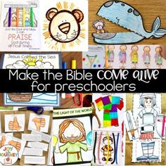 children's crafts and activities to make the bible come alive for preschoolers