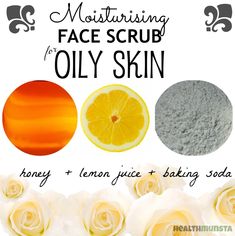 DIY FACE SCRUBS|beauty care Face Scrub For Oily Skin, Scrub For Oily Skin, Homemade Face Lotion, Face Scrub Recipe, Oily Skin Face, Mask For Oily Skin, Oily Skin Care Routine