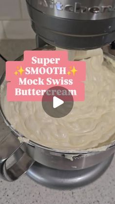 a video demonstrating how to make butter cream