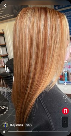 Red Hair With Blonde, Hair Color Red, Cheveux Oranges, Hair With Blonde Highlights, Strawberry Blonde Highlights