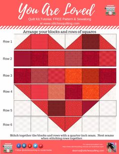 the pattern for you are loved quilt kit