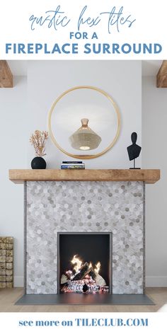 a fireplace with text overlay that says, 5 fantastic tips for a fireplace surround