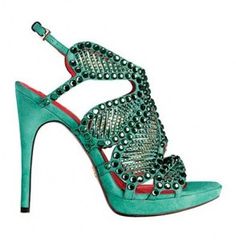 Cesare Paciotti Glamourous Heels, Spring Sandals, It Goes On, Hot Shoes, Fashion High Heels, Green Shoes