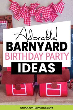 an adorable barnyard birthday party idea is featured in this post - it - yourself photo