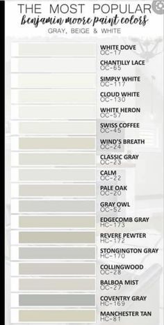 the most popular gray paint colors