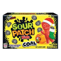 Wholesale Sour Patch Kids Coal 3.10 Oz Theater Box-12ct Case Bulk Gummy Snacks, Christmas Coal, Easy Holiday Treats, Soft Candy, Candy Brands, Chewy Candy, Sour Patch Kids, Stocking Stuffers For Kids, Kids Candy