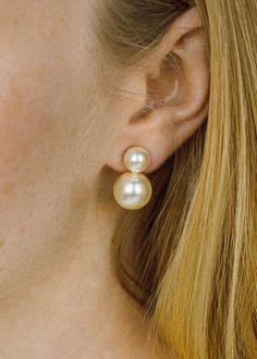 The Iris Earrings are a new essential in our accessories wardrobe and add a touch of glow. These earrings feature two luminous pearls and create an instantly polished look. They're perfect for elevating the everyday or coordinate with our classic pearl bobby pins for a look that is extra special. Iris Earrings, Accessories Wardrobe, Luxury Hair Accessories, Jennifer Behr, Beauty Supplies, Luxury Hair, Bridal Pearls, Fine Jewelry Gift, Crystal Pearls