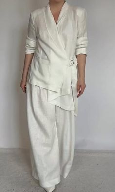 SPU: YSLJP240618008 Style: Casual Neckline: Cardigan Collar Season: Spring/Summer Length: Regular Material: Cotton And Linen Size: S/M/L/XL/2XL/3XL/4XL/5XL Size ChartLengthBustpants lengthHipsWaistCMinchCMinchCMinchCMinchCMinchS7830.7_9838.6_10641.7_10039.4_6826.8_M7931.1_10340.6_10742.1_10541.3_7328.7_L8031.5_10842.5_10842.5_11043.3_7830.7_XL8131.9_11344.5_10942.9_11545.3_8332.7_2XL8232.3_11846.5_11043.3_12047.2_8834.6_3XL8332.7_12348.4_11143.7_12549.2_9336.6_4XL8433.1_12850.4_11244.1_13051.2_9838.6_5XL8533.5_13352.4_11344.5_13553.1_10340.6_This data was obtained from manually measuring the product, it may be off by 1-2 CM. Blouse And Trousers, Japan Outfit, Top And Pants Set, Suits For Sale, Plain Shirts, Linen Blouse, Art Dress, Moda Vintage, Yoga Women