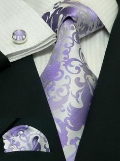 Rent an entire tuxedo package starting at just $59 at NationalTuxedoRentals.com Suits Groom, Prom 2024, Lilac Grey, Black Tux, Purple Accents, Gray Weddings, Purple Tie, Lavender Wedding