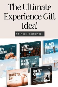 Read all about experience gift ideas and unique experience gifts anyone will love. Read about giving activity gifts for adults, kids and anyone on your list. Find out more about giving an experience as a gift at printedsmileshop.com Activity Gifts, Gifts For Adults, Your Boyfriend, Present Ideas