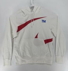 New Nike wrap around swoosh TM hoodie white red DD6011-100 Size Large ALL OF OUR PRODUCTS ARE 100% AUTHENTIC AND PURCHASED FROM VARIOUS AUTHORIZED RETAILERS. Free Shipping All items are typical shipped within 24 hour of purchase (excluding weekends) to the shipping address on file.  We will ship your item in either a box or in a poly bag.  Read our feedback and buy with confidence!  Your feedback is very important to us.  If you had a great experience please let us know by leaving us a review! Tm Logo, Poly Bags, Red Hoodie, Wrap Around, New Nike, White Hoodie, Puma Jacket, Nike Jacket, New Product