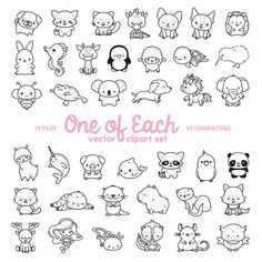 a set of cartoon animals and birds for each character in the video game one of each