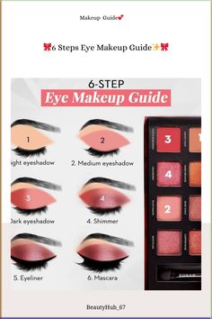 Makeup_Makeup Look_Makeup Guide_Eye Makeup_Eye Makeup Look#makeupoftheday #makeuplover #makeupaddict #makeuptransformation #makeupgoals #makeuptipsforbeginners #eyemakeuptutorial #eyemakeupnatural #eyemakeupideas #eyemakeupremover Red Makeup Looks Step By Step, Step By Step Red Eyeshadow, Eye Makeup Round Face, Eyeshadow Pictorial, Red Eyeshadow Makeup, Eye Makeup Step By Step, Colourful Eyeshadow, Eyeshadow Guide, Red Eyeshadow Look