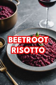 A photo of a  Beetroot Risotto a Risotto Recipes