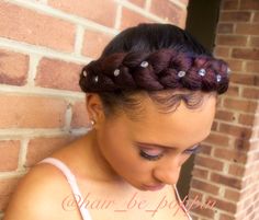 Pinterest @Takilla Wrap Braids, Hairstyle Cornrows, Ecaille Hair, Quick And Easy Hairstyles, Hair Scarf Styles, How To Grow Natural Hair, Halo Hair