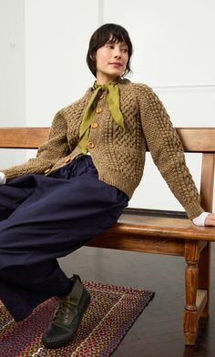 Boyne Cardigan - Plümo Ltd Symbiotic Architecture, British Heritage Fashion, Cosy Outfits, Grandpa Fashion, 2024 Inspiration, October Fashion, Cosy Outfit