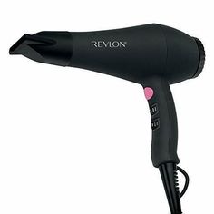 Revlon 1875W Smooth Brilliance AC Motor Hair Dryer Get style (and a styling tool) that lasts. The Revlon Perfect Heat Smooth Brilliance AC Motor Styler provides styling versatility and lasts up to 3x longer. This durable Revlon hair dryer is designed with Tourmaline IONIC TECHNOLOGY to give you smooth and shiny hair. The negative ions help maintain a neutral charge on the hair's surface leaving the hair looking conditioned and smooth, while helping reduce frizz and static for healthy-looking, sh Hair Dryer Reviews, Revlon Hair Dryer, Target Hair Products, Ceramic Brush, Best Hair Dryer, Cheap Hair Products, Brush Type, Coarse Hair, Hot Tools