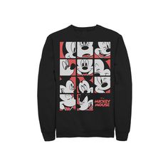 M-I-C-K-E-Y. You'll be the leader of the club wearing this men's Mickey Mouse sweatshirt. ©Disney M-I-C-K-E-Y. You'll be the leader of the club wearing this men's Mickey Mouse sweatshirt. ©Disney FEATURES Crewneck Long sleevesFABRIC & CARE Cotton, polyester Machine wash Imported Color: Black. Gender: male. Age Group: adult. Pattern: Graphic. Material: Cotton Blend. Black Long Sleeve Mickey Mouse Sweatshirt, Black Mickey Mouse Sweatshirt For Streetwear, Mickey Mouse Long Sleeve T-shirt For Streetwear, Mickey Mouse Sweatshirt, Mickey Mouse And Friends, Disney Mickey Mouse, Big & Tall, Disney Mickey, Fabric Care