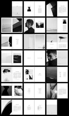 a collage of black and white photos