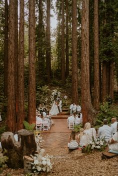 Forest wedding vibes Enchanted Forest Wedding Theme, Forest Wedding Dress, Redwood Forest Wedding, Forest Wedding Ceremony, Forest Wedding Venue, Twilight Wedding, Forest Theme Wedding, Santa Cruz Mountains, Earthy Wedding