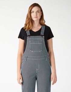 Borrowed from the boys and crafted for women, Dickies Women’s Hickory Stripe Boyfriend Bib Overalls are the grab and go wardrobe essential that belongs in your closet. The updated feminine fit offers a slightly tapered leg and hits in all the right places while providing the added comfort you expect from a roomy boyfriend silhouette. This will give you added mobility whether you are in the garden or the workshop, with all the utility you need to perfect your craft. Stonewashed for ultimate softn Dickies Women, A Boyfriend, Bib Overalls, Lifestyle Clothing, Boyfriend Fit, The Boys, Overall Shorts, In The Garden, Tapered Legs